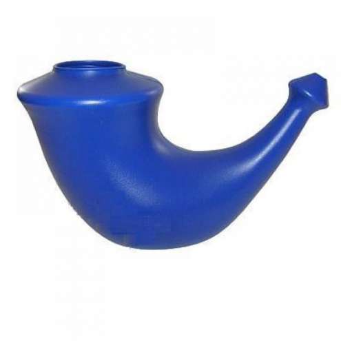 Rhino Horn Nasal irrigation pot - blue